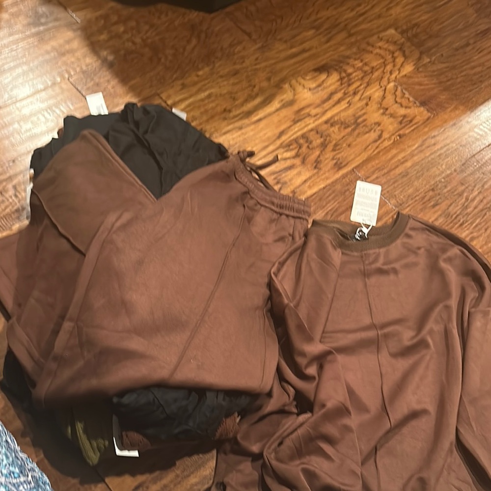 BTFBM Brown TWO Piece Pant Set